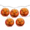 10ct. Orange Jack-O-Lantern Paper Lantern Halloween Lights